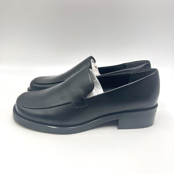 6.5W 6.5 WIDE WIDTH Franco Sarto‎ Womens Bocca Black Leather Loafers Shoes - Picture 5 of 13